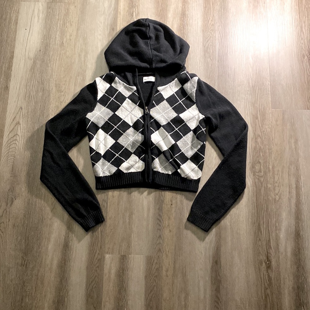 Black checkered jacket
